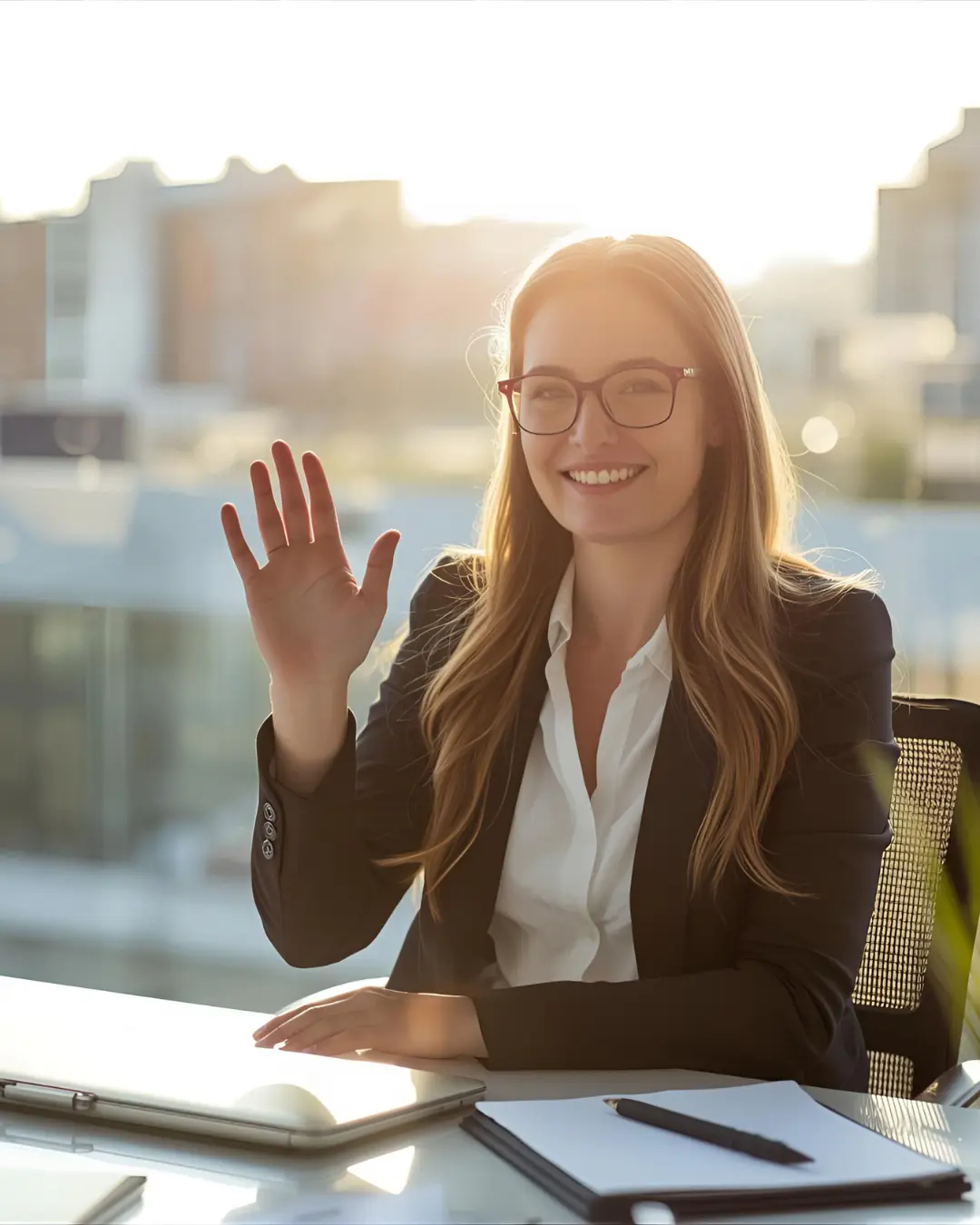 Apretón de manos en evento